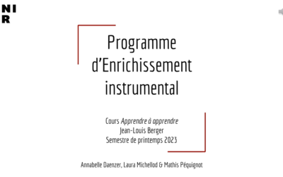 Le Programme d&rsquo;Enrichissement Instrumental (PEI)